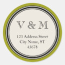 Recherche de vintage envelope sceaux autocollants Initiales