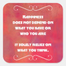 Recherche de bonheur autocollants Citation inspirante