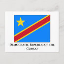 Recherche de la république démocratique du congo cartes postales Drapeau