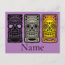 Recherche de masque tiki cartes postales Polynésien