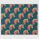 Recherche de poney papier cadeau Vert