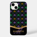 Recherche de mardi gras iphone coques Monogramme