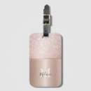 Recherche de glitter luggage tags Monogramme
