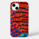 Recherche de poissons abstraits iphone coques Bleu
