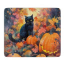 Recherche de chat noir planches à découper Citrouille