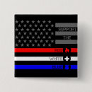 Recherche de la police badges Fine ligne bleue