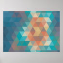 Recherche de motif triangles posters Rétro