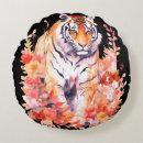 Recherche de yeux de tigre coussins Blanc