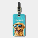 Recherche de voyage de chien bagages étiquettes Golden retriever