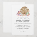 Recherche de coquillage mariage invitations Chic côtier