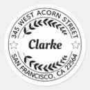 Recherche de logo de cercle autocollants Calligraphie moderne