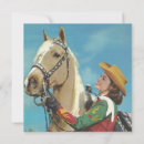 Recherche de chevaux vœux cartes vintage