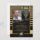 Recherche de party 11x16 enterrement vie de garçon invitations Noir