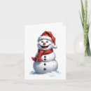 Recherche de de bonhomme de neige remerciements cartes Hiver
