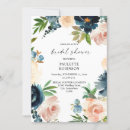 Recherche de dusty blue bridal shower invitations Rustique