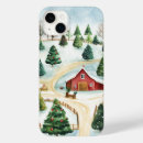 Recherche de paysage magique iphone coques Neige