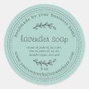 Recherche de ingrédients autocollants Savon artisanal