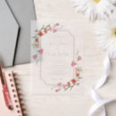 Recherche de vellum mariage invitations Floral