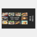 Recherche de cuisson rectangles autocollants Chef