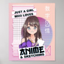 Recherche de fille japonaise posters Kawaii
