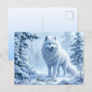 Recherche de loup neige cartes postales Animal sauvage