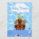 Recherche de noahs ark baby shower invitations Bleu