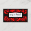 Recherche de conception orientale cartes visite Rouge