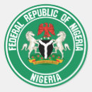 Recherche de drapeau du nigéria autocollants National