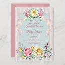 Recherche de victorian baby shower invitations Rose