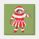 Recherche de noël de chat magnets Humour