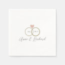 Recherche de bagues mariage serviettes Romantique