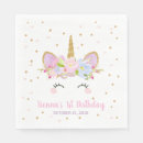 Recherche de licorne mignonne serviettes Parties scintillant or