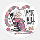 Recherche de tricot drôle autocollants Dessin