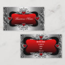 Recherche de rouge et argent cartes visite Élégant