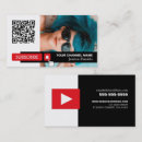 Recherche de youtuber cartes visite Customer