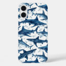 Recherche de grand requin blanc iphone coques Bleu