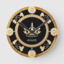 Recherche de couronne royale horloges Doré