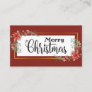 Recherche de joyeux noël cartes visite Élégant