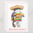 Recherche de chats sombreros cartes invitations Cinco de mayo
