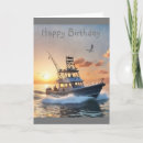 Recherche de bateau pêche anniversaire cartes Navigation