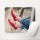 Recherche de mousepad fille mode tapis souris Rouge