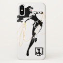 Recherche de superhero iphone coques Étonnement dessin femme noir