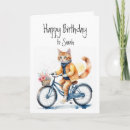 Recherche de chats vélos cartes postales Faire du vélo