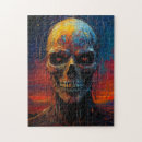Recherche de squelettes puzzles Horreur