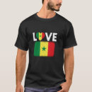 Recherche de drapeau du sénégal tshirts Cœur