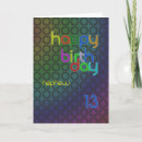 Recherche de 13 ans anniversaire cartes Moderne