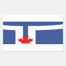 Recherche de drapeau de toronto autocollants Feuille
