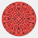 Recherche de red bandana autocollants Paisley