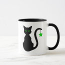 Recherche de yeux effrayants tasses Chat noir