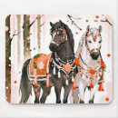Recherche de cheval et forêt tapis souris Arbres